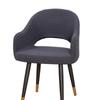 Elastic Arc Armchair Covers Jacquard Dining Chair Covers Curved Chair Covers  For Home Living Room