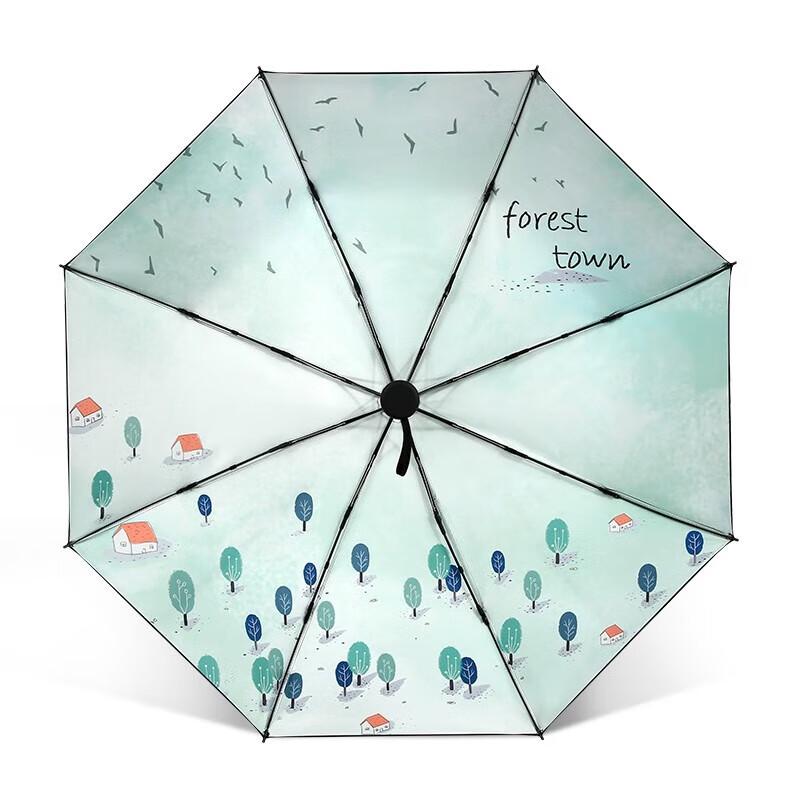 Paradise Dual-Purpose Compact UV Protection Foldable Umbrella