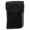 21x14cm Portable Diving Mesh Gear Bag with Hang Buckle Lightweight Underwater Surface Marker Buoy Mesh PouchBlack