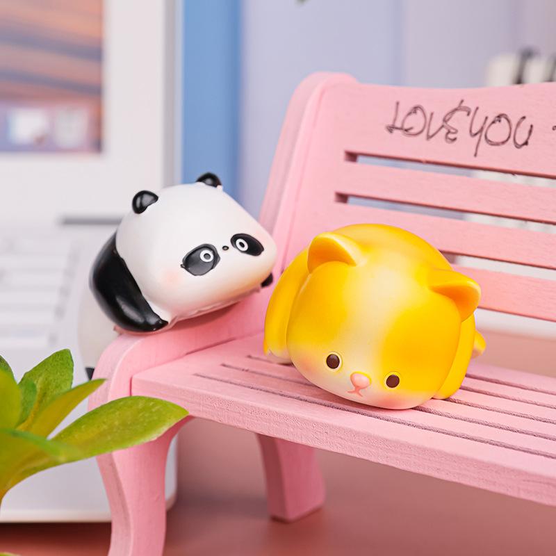 Tatuś Małe Zwierzątko, Urocze Lalki Zwierzątka, Dekoracja Komputera Stacjonarnego Biurka, Uzdrowiające Przedmioty Dekoracyjne, Małe Ozdoby