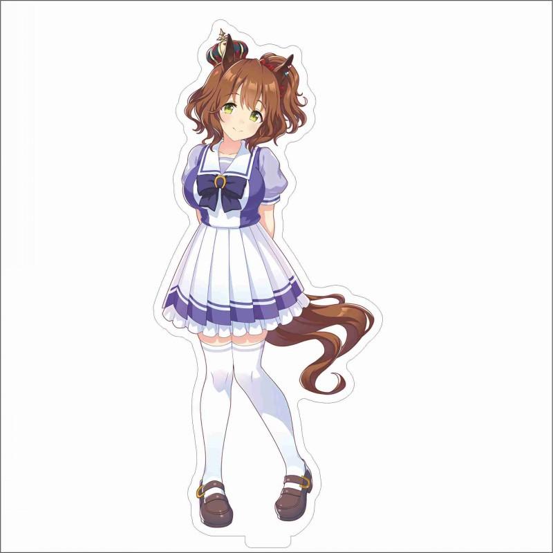 Japan Beautiful Derbil 15 Cm Cartoon Characters Acrylic Double-sided Stand Model Kawaii Cute Office Decoration Panel Permanent Recording Fans