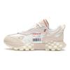 Li Ning Fabric Cushioning Slip Resistant Abrasion Resistant Breathable Low top Casual Shoes Women's White AZGS082-1