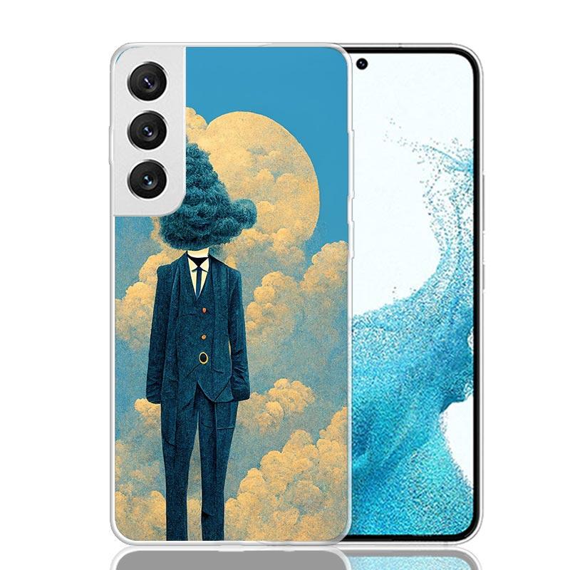 Rene Magritte Art Phone Case For Samsung Galaxy S26 Ultra S23 S24 S25 Edge S20 FE S21 S22 Plus Soft Print Shell Cover Fundas Gal