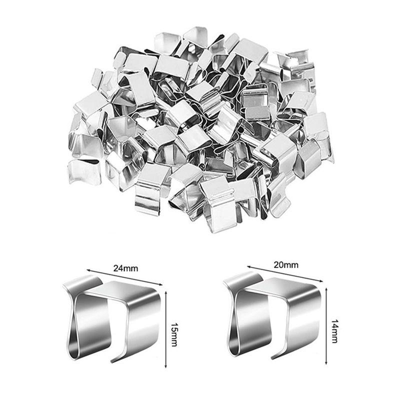 A84E-50PC Christmas Lights Gutter Hooks Galvanized Holiday Lights Roof Hooks Christmas Light Clips Xmas Light Gutter Hangersc Du
