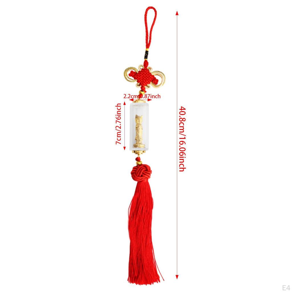 Car of The Carror Retractor Hang Strap Buddha Guanyin Statue Hanging Charm for Walls
