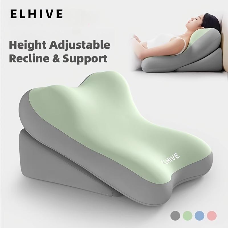 Care Cushion, Turning Aid, Memory Foam Back Support Cushion for Sitting Up in Bed, 2pcs Set of Adjustable Bed Wedge Pillows for Comfortable Support
