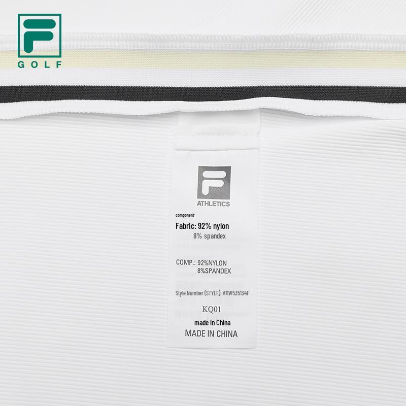 FILA Women's Golf Half-Zip Knit Short Sleeve T-Shirt