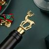 1pc Elk Wine Stopper Expanding Beverage Bottle Stopper Preservation Red Wine Cork Metal Bottle Champagne Stopper Christmas Tree