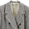 Givenchy Silk Linen Blend Tailored Jacket 17 Black X Beige Women Used