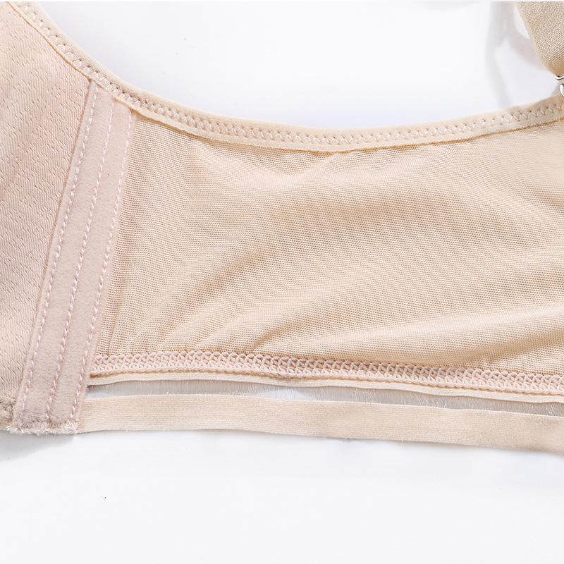 Summer New Solid-coloured Adjustable Sexy Thickened 5CM Small Bra Teenage Bra Gathered Without Steel Ring