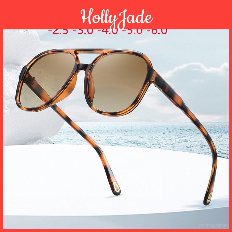 Oval Nearsighted Sunglasses Big Frame Men Polarized Tr90 Antiglare Miopia Sunglasses Women Prescription 0 05 075 To 60