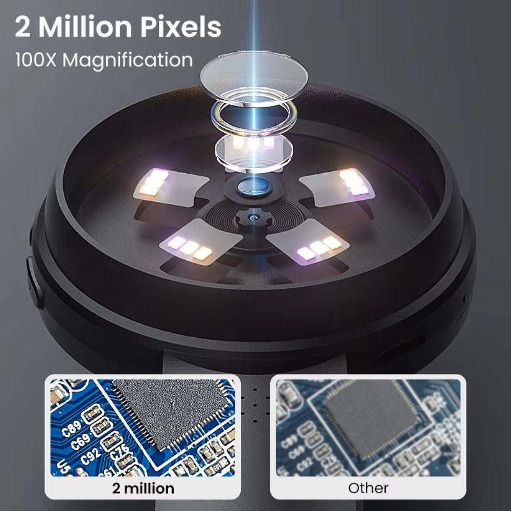 2.8'' IPS Digital Magnifier Optical Microscope  For Electronics Repair Check Jewelry