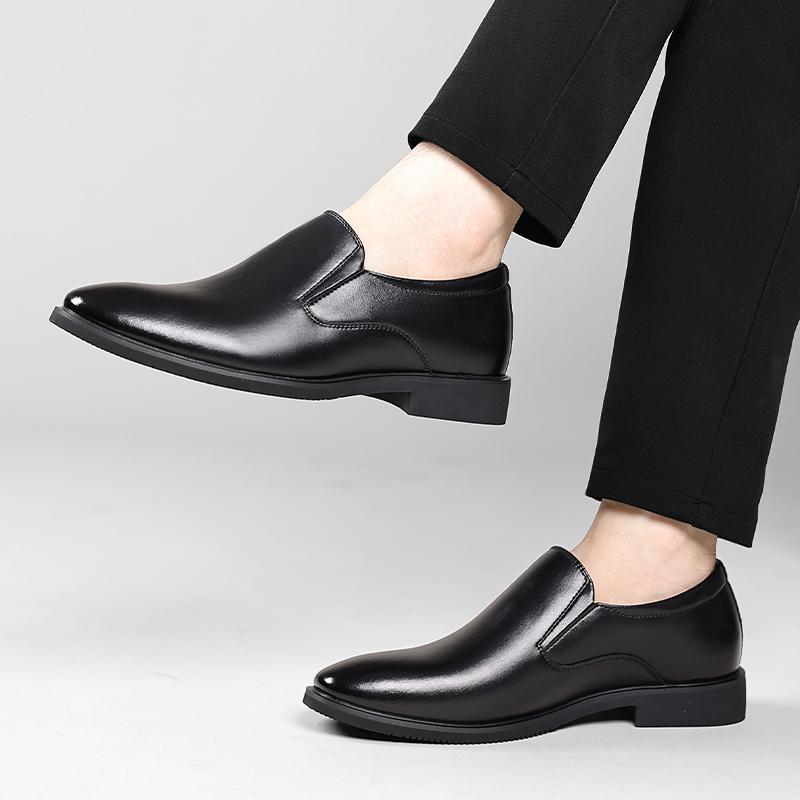 Fashion Men's Business Leather Shoes Classic Casual Style Office and Leisure Outdoor Street High Quality Adult Work Shoes Plus Size