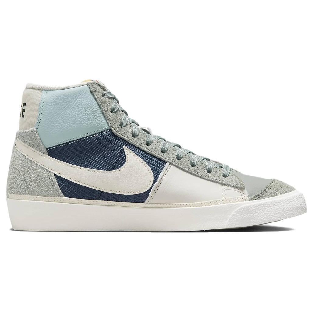 Nike Blazer Mid 77 Pro Club Remastered - Mica Green Navy Men Sneakers Midnight-Navy Light-Bone DQ7673-300