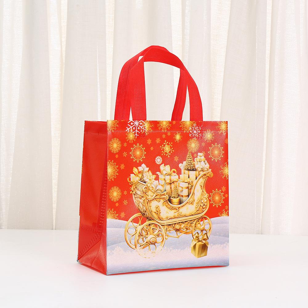 StoBag red gold christmas theme gift wrapping bags for sweets luxury designer bags festive holiday candy treat party favor tote