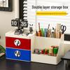 Double-Layer Drawer Desk Organizer