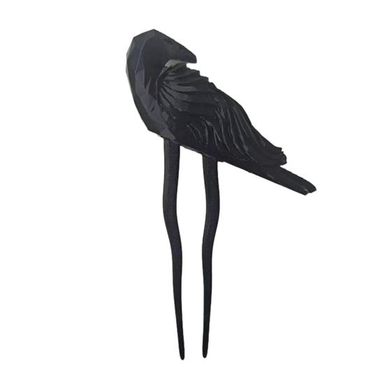 Hair Clip Multifunctional Black White Retro Style Hairpin Halloween Crow Skull Styling Hair Clip Hair Accessories