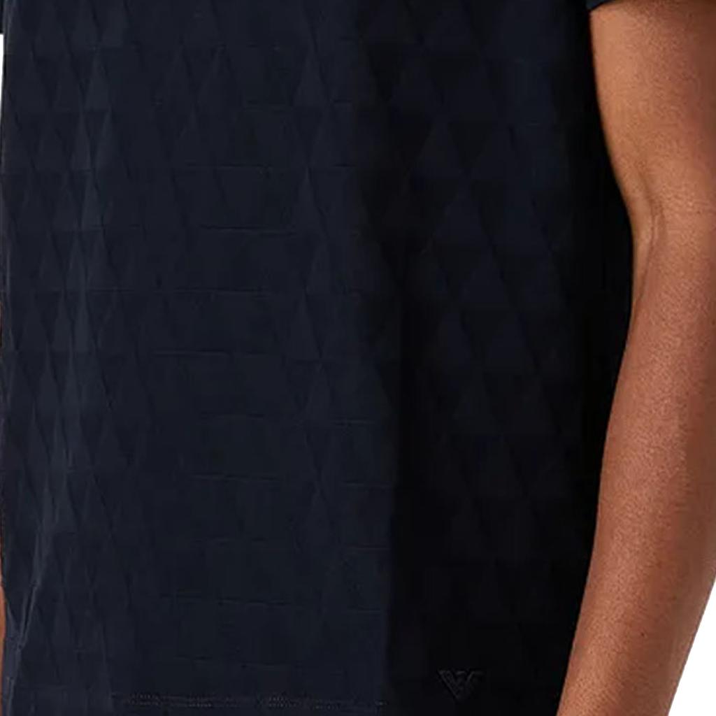 Emporio Armani Solid Color Fitted Crew Neck Short Sleeve T-Shirt Men tops Blue 6R1TDN1-JGYZ1-09N6