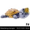 1pcs Cartoon Land Tortoise Big Head Turtle Diamond Turtle Hand-made Figurines Fish Tank and Aquarium Decorations