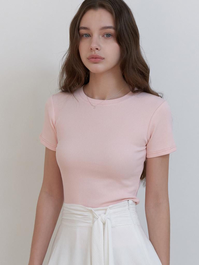 Liel Blueberry Half T-Shirt (Pink)