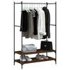 VidaXL Porte-vêtements avec étagères chêne fumé bois d'ingénierie 834202