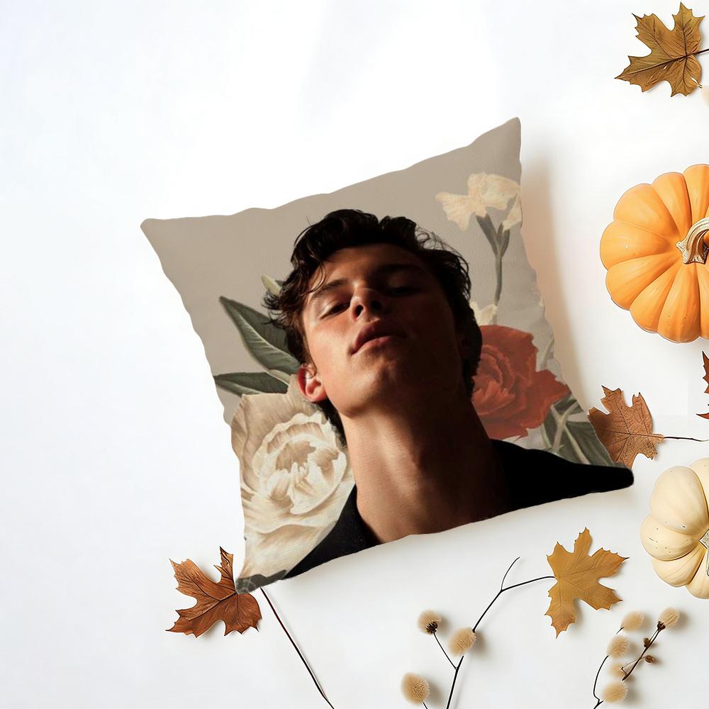 Singer SShawn Mendes Cushion Cover Iceland Washable Linen Soft  for Daily Sofa Bed Home Room Decor