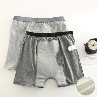 Ropa Interior Antifugas para Hombre Pacientes Ancianos Postrados en Cama Calzoncillos Bóxer Almohadillas a Prueba de Orina Ropa Interior Bóxer Uso Diario
