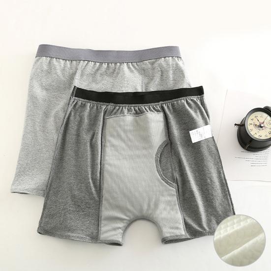 Men Anti-Leakage Underwear Elderly Bedridden Patients Boxer Briefs Urine-Proof Pads Boxer Underwear Daily Wear