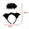 Angel Headband Hair Band Cute Headdress Devil Cosplay Headwear Feather for Photo Props