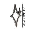 Cross Carabiner Keychain Zinc Alloy Silver Solid Construction Anti-Rust Crucifix Key Ring for Outdoor EDC Bag Pendant