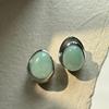 Minimalist Geometric Oval Stone Stud Earrings Women Men Lightweight Luxury Ear Cuffs