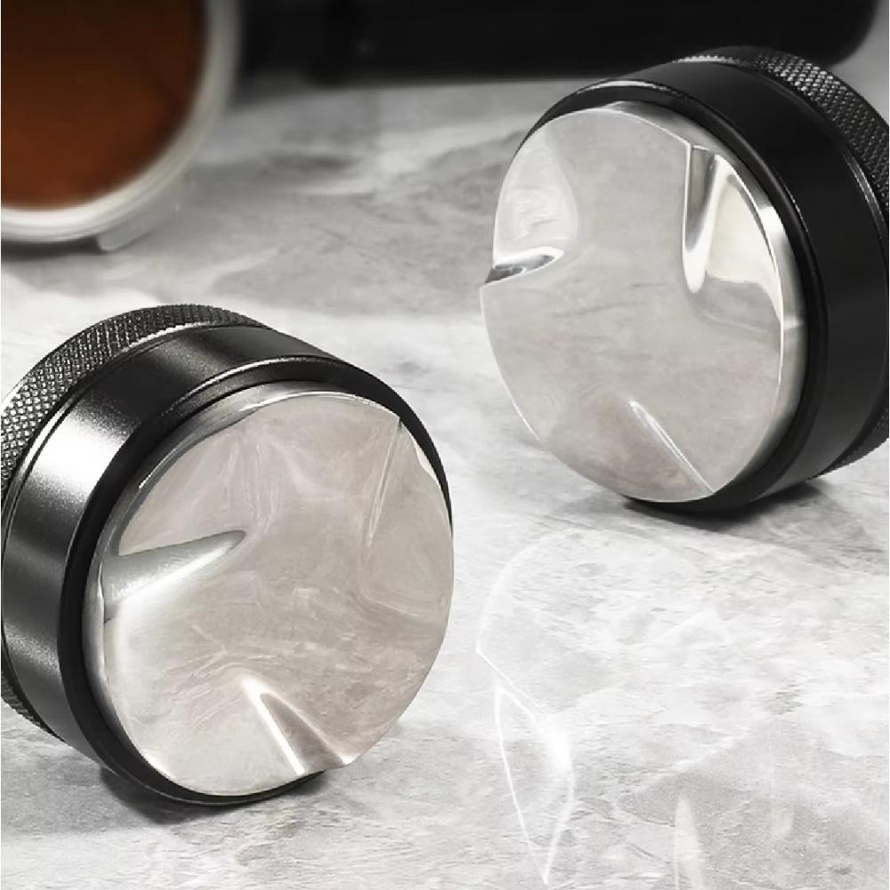 3-Slope Design Palm Tamper Grounds Leveler for Fits 51/53/58mm Portafilter Coffee Brewing