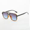 New In Simple Square Sunglasses For Women Leopard Print Alternating Glasses With Gradient Lenses Lightweight Sunglasses