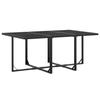 VidaXL Ensemble à manger de jardin 11 pcs noir textilène, ensemble à manger d'extérieur, meuble à manger de jardin, table et 3295124