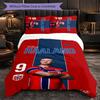 Biancheria da Letto a Tema Erling Haaland Set 3 Pezzi Copripiumino Biancheria da Letto Decorativa Per Stanza Adolescenti Decorazione Casa