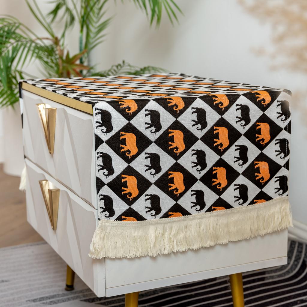 Retro Cotton And Linen Dining Table Cloth Printed Peony Small Fresh Korean Cover Cloth Table Fabric