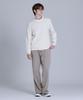 BASIC HOUSE Cable Round Neck Knit Oatmeal Lykt7101