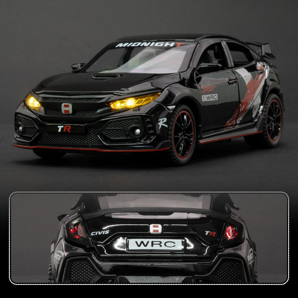 1/32 Honda Type-R Alloy Model, Exquisite Desktop Ornament, The Best Collectible for Car Model Enthusiasts, Halloween/Christmas Gift