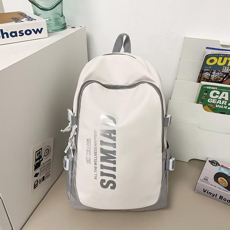 Schoolbag New School Bag Female Ins Large Capacity High School College Student Computer Backpack Male Junior High School Student Middle School