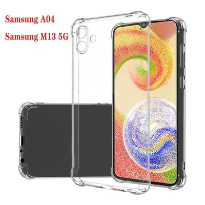 1,5 mm Dicke Airbag Klare Hülle für Samsung Galaxy A04 4G M13 5G Stoßfest Weiches Silikon Transparentes Handyhülle