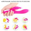 G Spot Rabbit Vibrator with Heating Function and Bunny Ears for Clitoris G-spot Stimulation Waterproof Dildo Women or Couple Fun