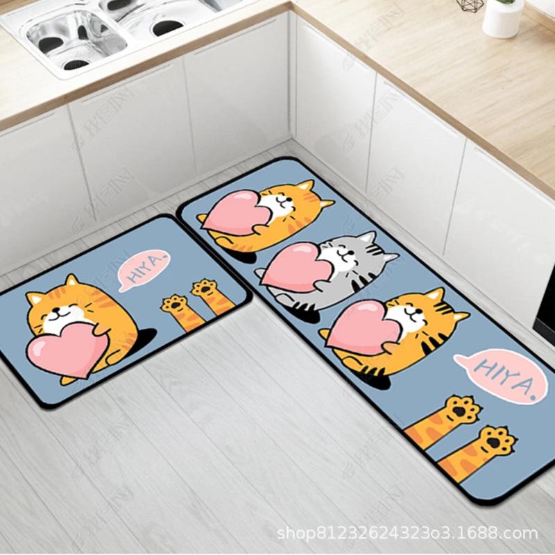 

Коврики для кухни с нескользящим рисунком: Впитывающие и маслостойкие коврики для ванной комнаты, спальни или прихожей 40x60 + 40x120 cm