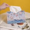 Tulip Oil Painting Tissue Box - Soft Pack for Living Room, Dining Table, or Car
