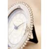 Akizuki Trading Mariage Table Clock Oval Pearl Beads W11×D3.5×H14cm AKC603