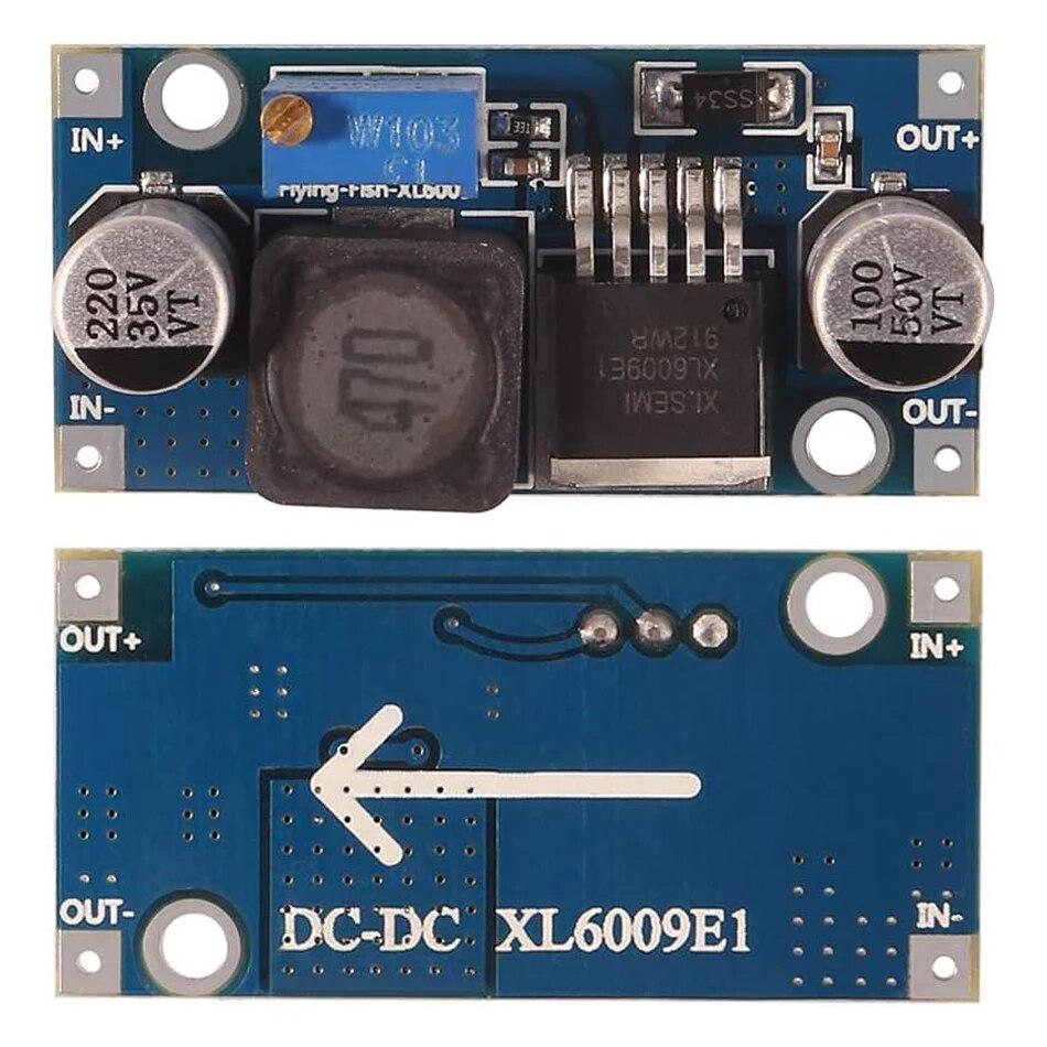 6Pc XL6009 Boost Converter Module DC-DC 3-32V To 5-35V Adjustable Output Voltage 4A Power Supply Power Converter Board Regulator