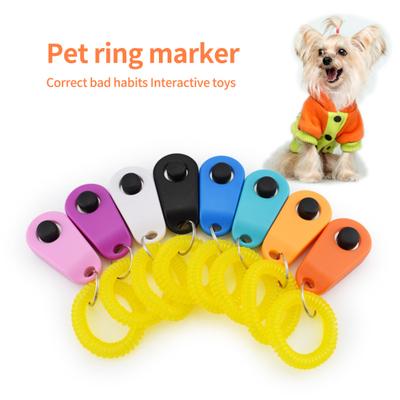 Pet Training Clicker Comfortable Button Compact Cat Dog Behavior Reinforcer Trainer Pet Supplies