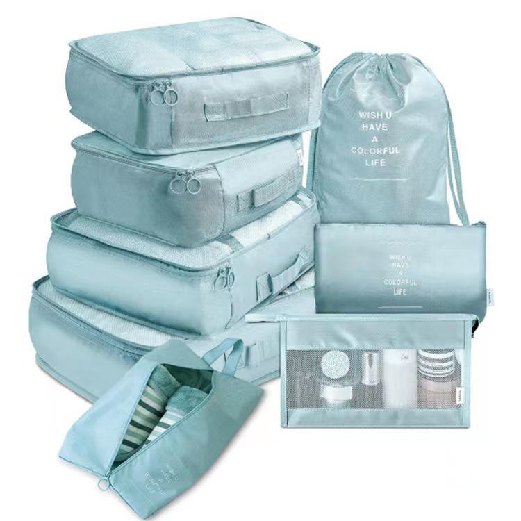 

Travel Toiletry Storage & Clothing Organizer 8-Piece Set