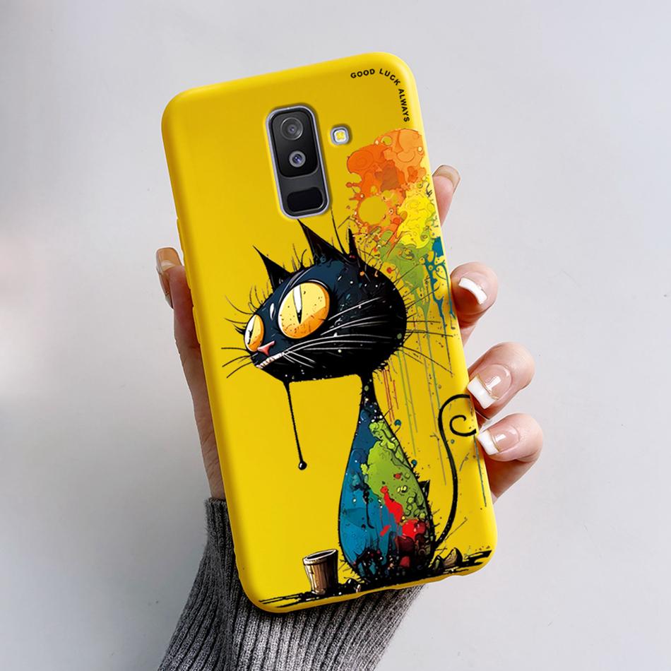 Für Samsung Galaxy A6 Plus A6+ 2018 Hülle SM-A605F Silikonhülle Niedlicher Bär Cartoon Weiche Funda Für Samsung A6 2018 A6Plus Stoßstange