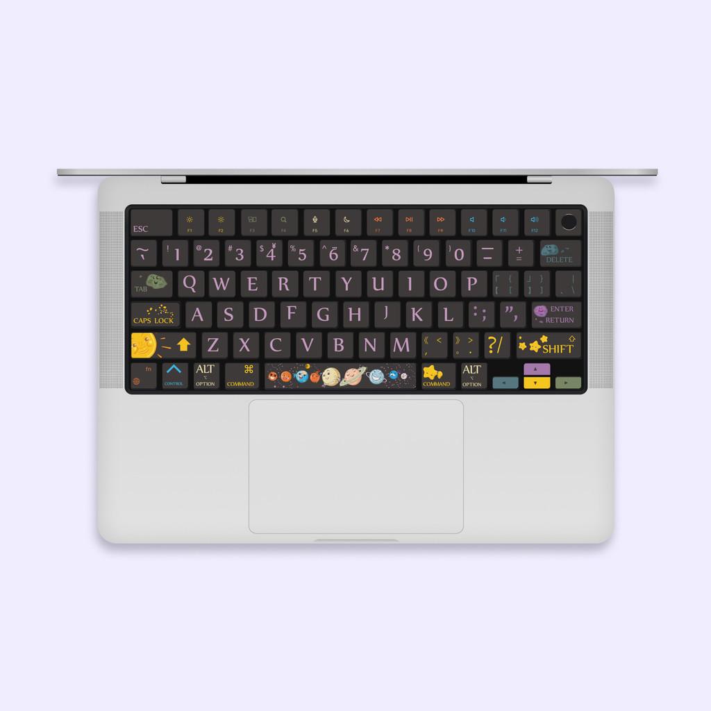 For Macbook Air / Macbook Pro M1 M2 M3 M4 M5 Keyboard Protector Film / Colorful Printing Micro Matte Soft Paper Keyboard Stickers Keyboard Protetcor