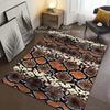 Teppich mit Schlangenleder-Texturmuster in verschiedenen Größen für Wohnzimmer, Schlafzimmer, Sofa, Heimdekoration, rutschfeste Fußmatte, große Größe